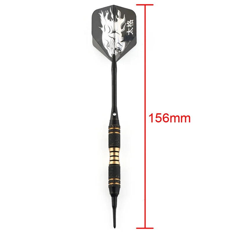 3PCS Professional Black Darts 18g Safty Soft Darts Electronic Soft Tip Dardos For Indoor Dartboard Games - Image 6