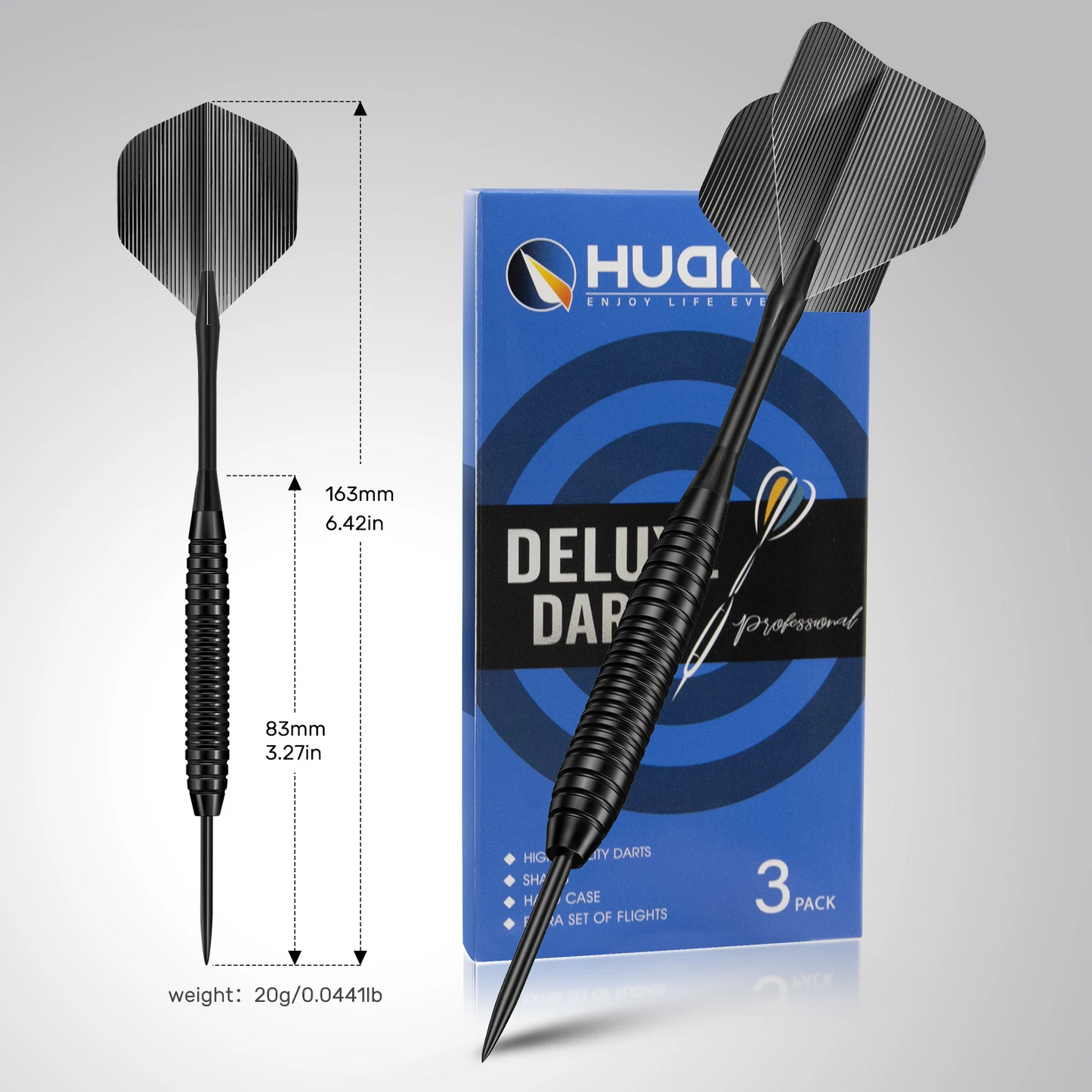 20g Professional Iron Dart Set – Hard Tip with Replaceable Shafts & Flights - Image 4