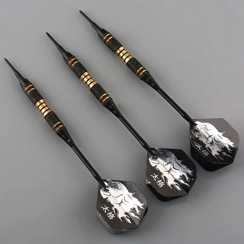 3PCS Professional Black Darts 18g Safty Soft Darts Electronic Soft Tip Dardos For Indoor Dartboard Games - Image 2