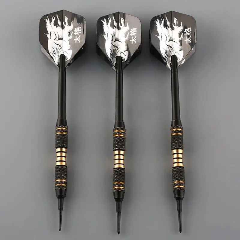 3PCS Professional Black Darts 18g Safty Soft Darts Electronic Soft Tip Dardos For Indoor Dartboard Games - Image 7