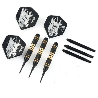 3PCS Professional Black Darts 18g Safty Soft Darts Electronic Soft Tip Dardos For Indoor Dartboard Games - Image 4