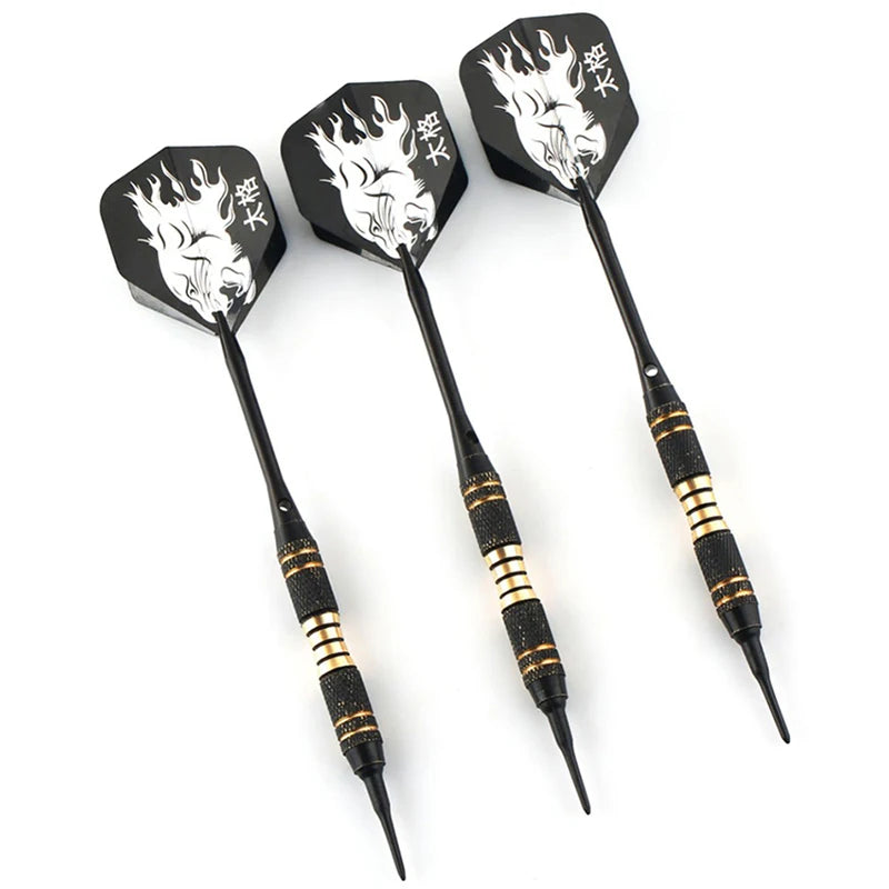 3PCS Professional Black Darts 18g Safty Soft Darts Electronic Soft Tip Dardos For Indoor Dartboard Games - Image 5