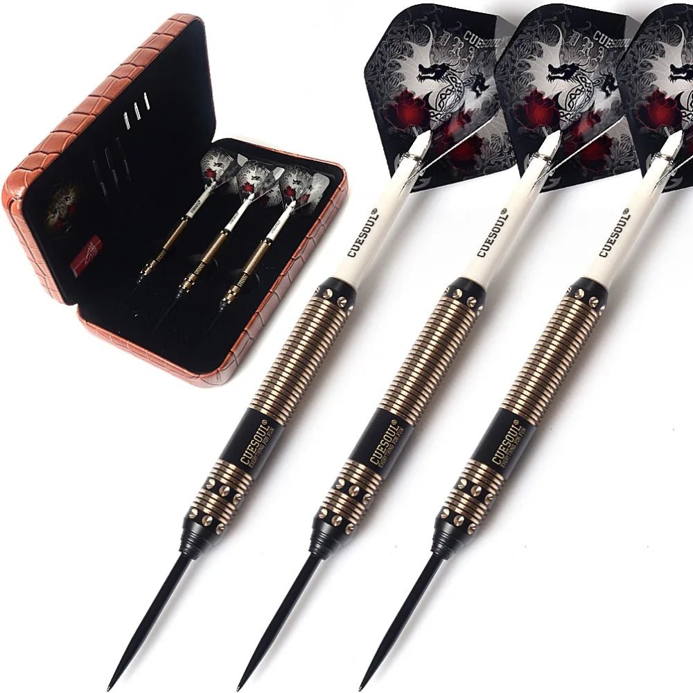 CUESOUL 21/23/25 Grams Deluxe Brass Steel Tip Darts Set  Dragon Series - Image 4