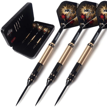 CUESOUL 21/23/25 Grams Deluxe Brass Steel Tip Darts Set  Dragon Series - Image 3