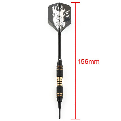 3PCS Professional Black Darts 18g Safty Soft Darts Electronic Soft Tip Dardos For Indoor Dartboard Games - Image 6