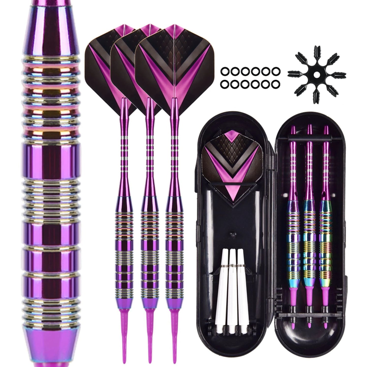 TRALOW 3/6/12PCS Professional Soft Tip Darts Set for Electronic Dartboard Darts Plastic Tip Multiple Dart Patterns - Image 9
