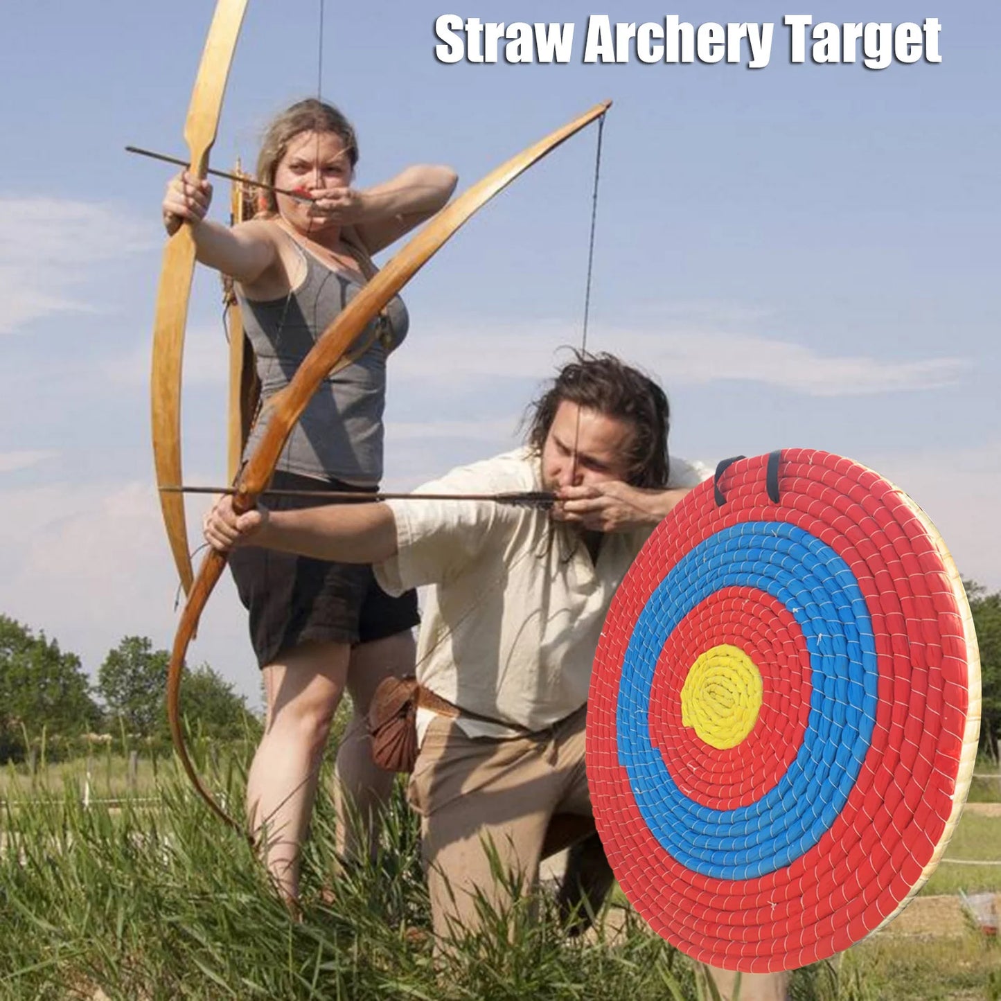Straw Shooting Target Grass Straw Target Bow Arrows Shooting Aiming Practice Target For Outdoor Sports Shooting - Image 2