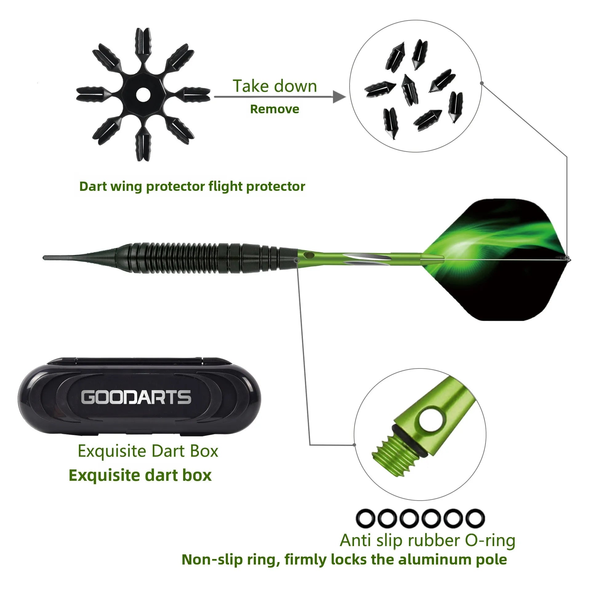 20g Soft Tipped Darts Professional Indoor Plastic Tip Darts Set for Electronic Dartboard Games Plastic Storage Box - Image 4