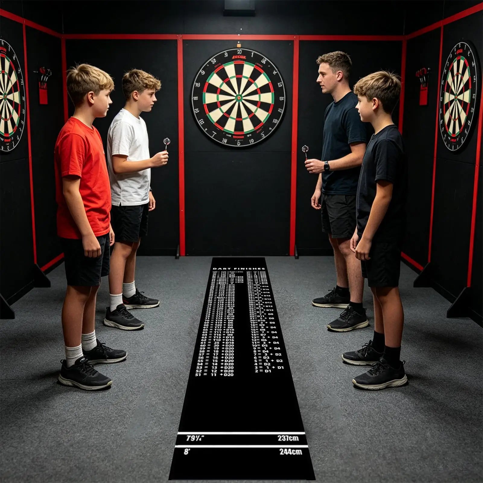 Darts Mat Darts Training pad With Throw Line Wear-resistant Floor Protective rag for Game bedRoom Recreation Center - Image 3