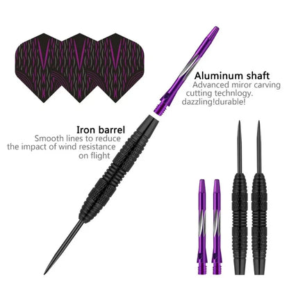 Professional 3 Pcs/Sets of Darts 24g Steel Tip Dart with Aluminium ShaftsDart Flights High Quality for Dartboard Ga - Image 5