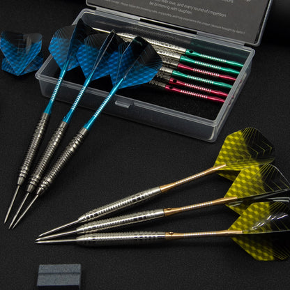 Huanqu 20g Needle Dart Set, 12-Piece Beginner Iron Darts, Multiple Color Combinations, Includes Various Accessories - Image 5