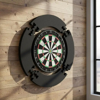 18in EVA Dartboard Surround Set 4Pcs Jigsaw Protection Ring for Dart Board Removable Easy Assembly for Home Game Ro - Image 1