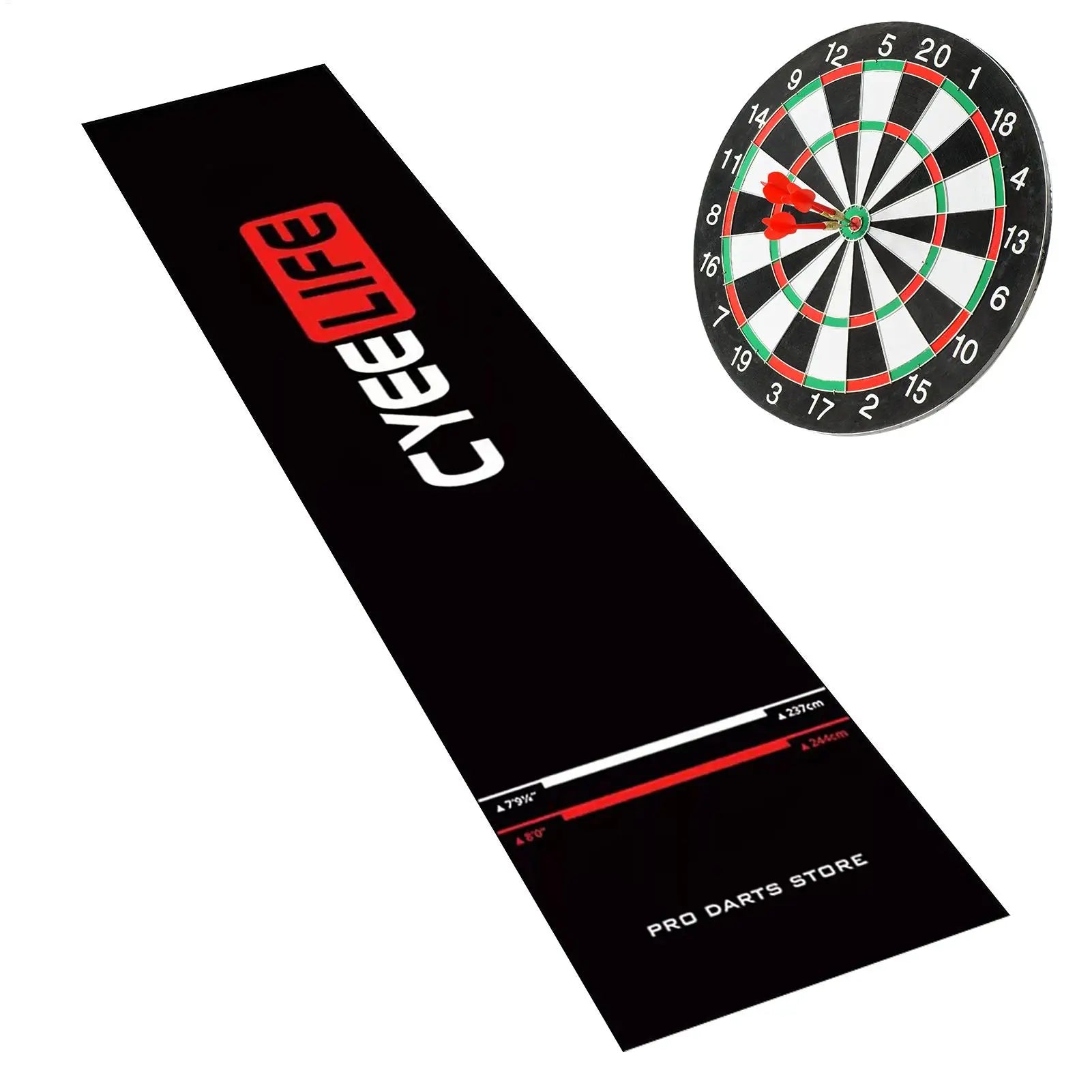 Dart Rug Non-Slip with Throw Line Portable Protective Dart Mat for Game Room Recreation Center Sports Club Office B - Image 1