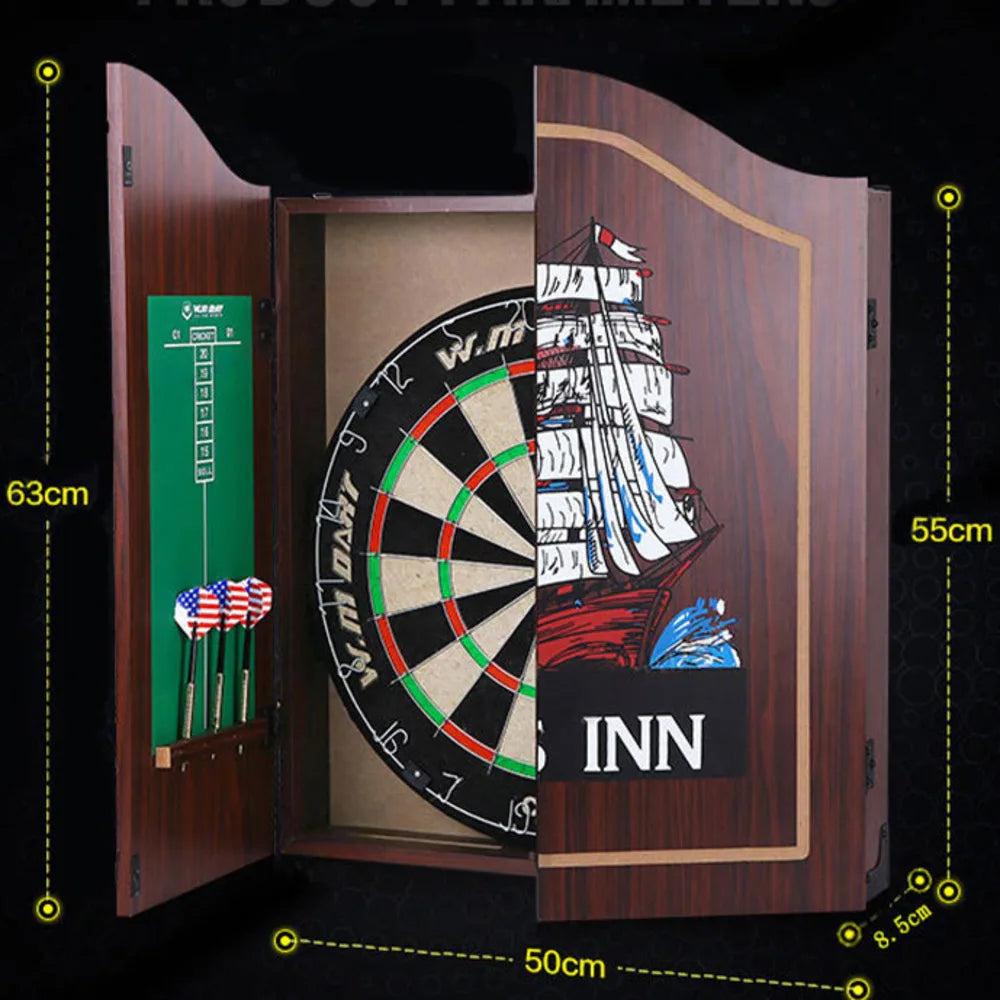 8-inch Hinge Dart Box Set Adult Competition Training Complete Dartboard Dart Set Recreational Sports Set With 6 Dar - Image 5