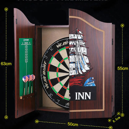 8-inch Hinge Dart Box Set Adult Competition Training Complete Dartboard Dart Set Recreational Sports Set With 6 Dar - Image 5