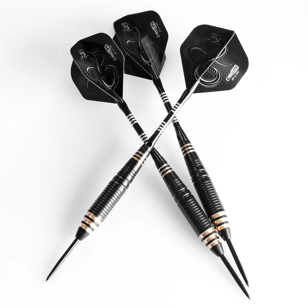 CyeeLife 26g Professional Dart Set 3PCS Steel Tip Darts Flights Anti-Fall Hard Dart Pure copper Dart Flying For Dar - Image 3