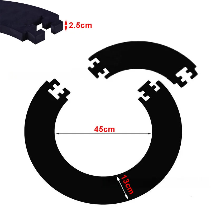 18inch Dartboard Surround Protector, EVA Foam Wall Guard with Interlocking Design for 45cm Dia Dartboards, Dart Gam - Image 4