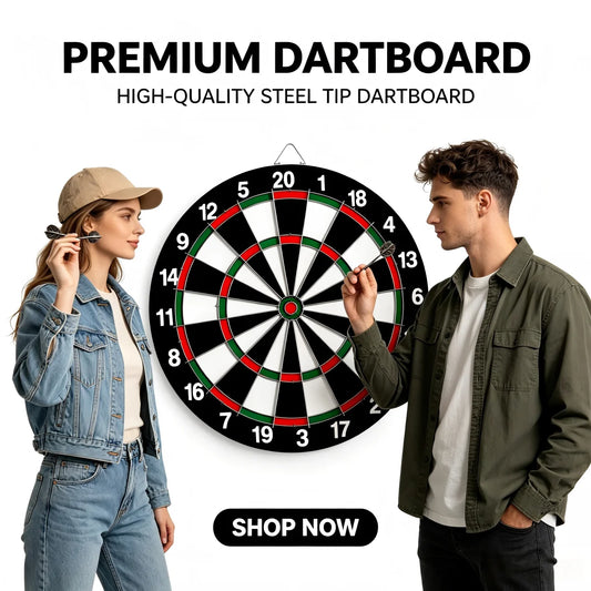 17 inch Dart Board Game Set with Dart Needle Double sided Hanging Dart Target+3 Dart Wall Mounted Double sided Dual - Image 1