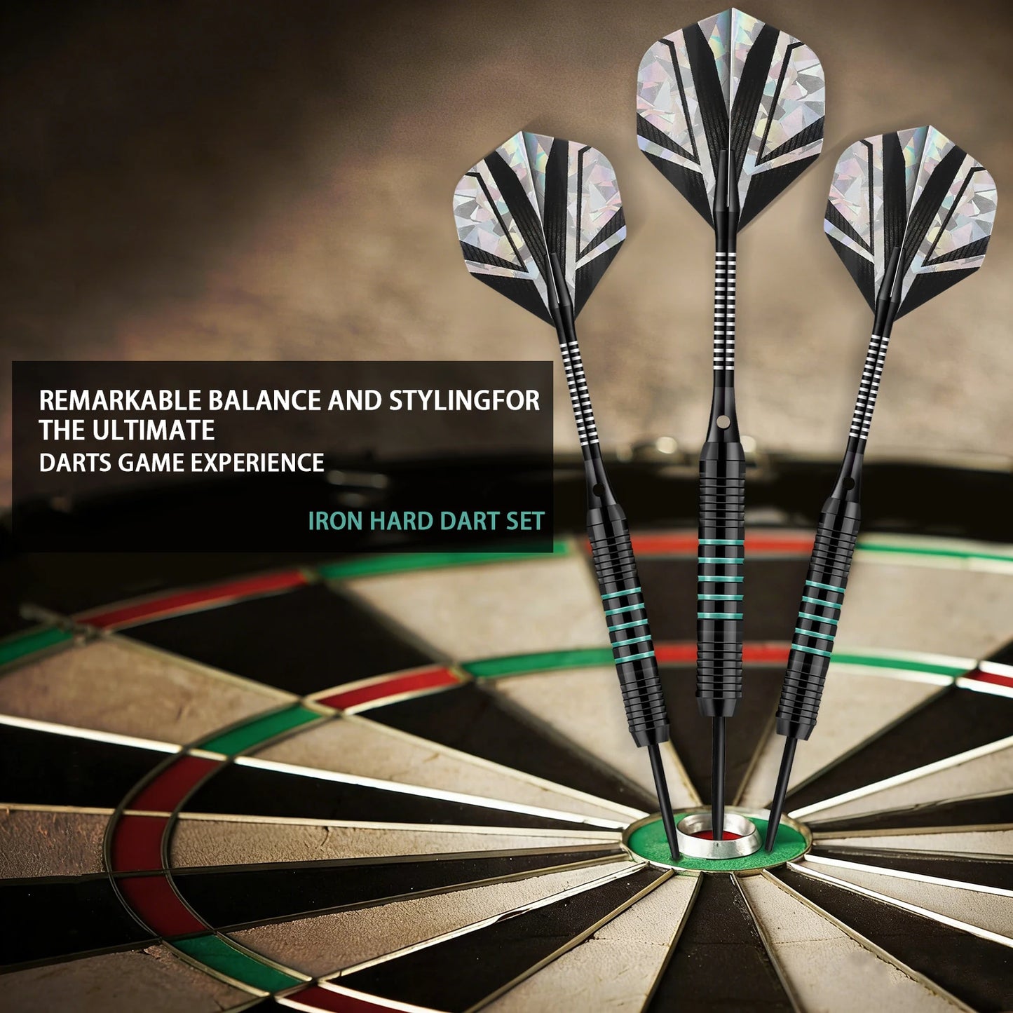 Huanqu 23g Professional Three-Piece Dart Set Includes Extra Dart Shafts, Dart Flights, and Sharpening Stone. Comple - Image 5