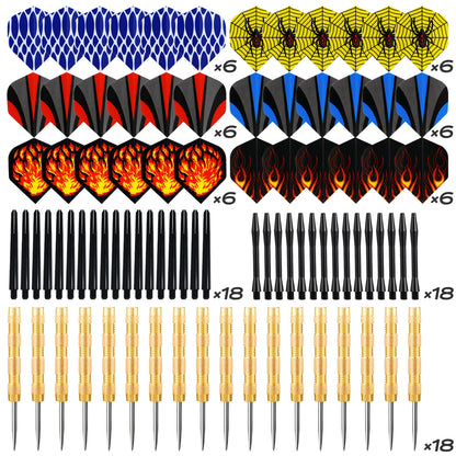 Huanqu 18-Piece Iron Dart Set, Complete Set with 36 Dart Wings and 36 Dart Shafts, Large Quantity of Products, Suit - Image 6