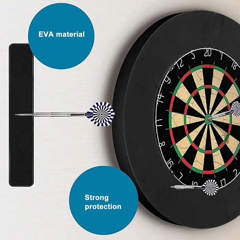 EVA Dartboard Surround Jigsaw Dart Board Protection Ring Lightweight Wall Dart Backboard Ring Removable Dartboard S - Image 2