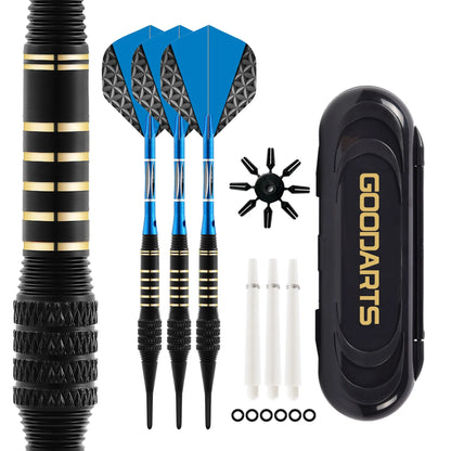 TRALOW Professional Soft Tip Darts Set 18 Grams with 6 Dart shaft 6 rubber ring,Gift Storage Box,For Competition/Of - Image 7