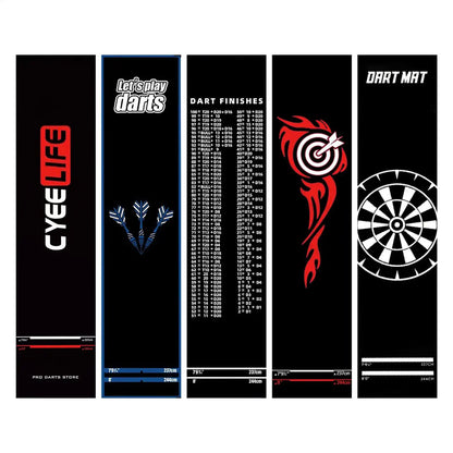Dart Mat Non Slip Darts Mat Checkouts with Throw Lines Heavy Duty Dart Points and Flooring Protector for Game Room - Image 6
