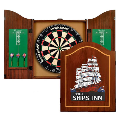 8-inch Hinge Dart Box Set Adult Competition Training Complete Dartboard Dart Set Recreational Sports Set With 6 Dar - Image 1