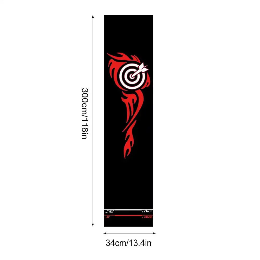 Dart Mat Non Slip Darts Mat Checkouts with Throw Lines Heavy Duty Dart Points and Flooring Protector for Game Room - Image 9