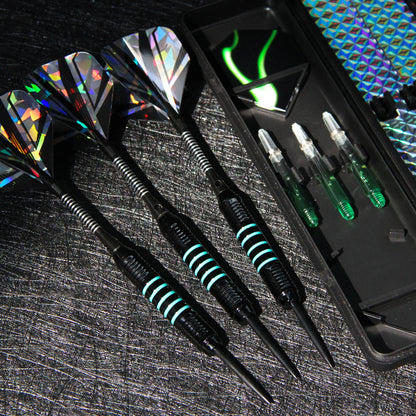 Huanqu 23g Professional Three-Piece Dart Set Includes Extra Dart Shafts, Dart Flights, and Sharpening Stone. Comple - Image 6