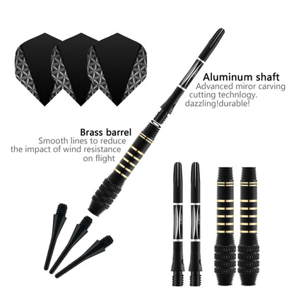 TRALOW Professional Soft Tip Darts Set 18 Grams with 6 Dart shaft 6 rubber ring,Gift Storage Box,For Competition/Of - Image 3
