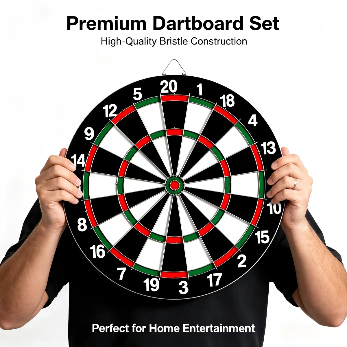 17 inch Dart Board Game Set with Dart Needle Double sided Hanging Dart Target+3 Dart Wall Mounted Double sided Dual - Image 3