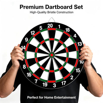 17 inch Dart Board Game Set with Dart Needle Double sided Hanging Dart Target+3 Dart Wall Mounted Double sided Dual - Image 3