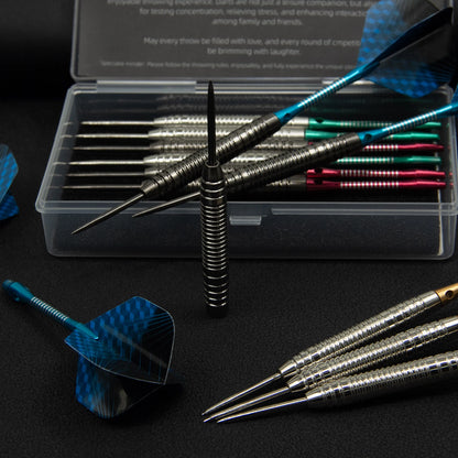 Huanqu 20g Needle Dart Set, 12-Piece Beginner Iron Darts, Multiple Color Combinations, Includes Various Accessories - Image 6