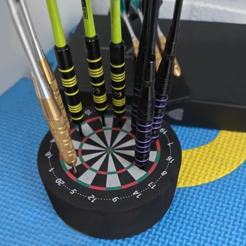 10cm Mini Dart Holder Dart Dock, EVA Foam Base Station with Dual-Sided Dartboard Design, Display Stand for Home & P - Image 5