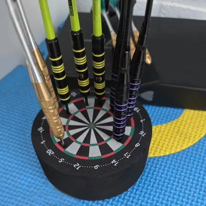 10cm Mini Dart Holder Dart Dock, EVA Foam Base Station with Dual-Sided Dartboard Design, Display Stand for Home & P - Image 5