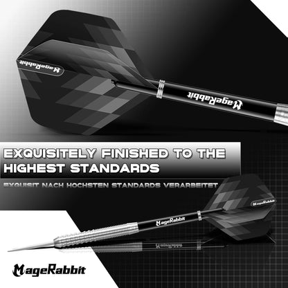 MageRabbit Pegasus Professional 90％ Tungsten Steeltip Darts Set Available in  23 Gram with Flights, Stems ( Shafts - Image 5