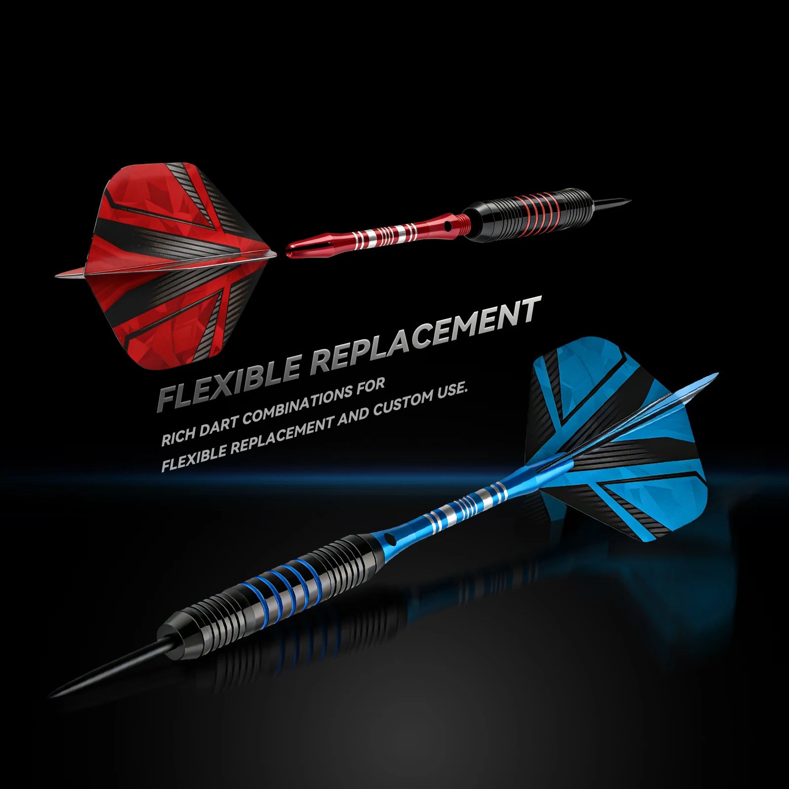 Huanqu 24g Six-Piece Iron Dart Set, with Additional Professional Dart Accessories Such as Dart Wings and Dart Shaft - Image 4