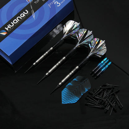Huanqu 18g 80% Tungsten Soft Tip Dart Set – Professional Competition Darts - Image 1