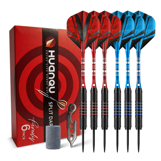 Huanqu 24g Six-Piece Iron Dart Set, with Additional Professional Dart Accessories Such as Dart Wings and Dart Shaft - Image 1