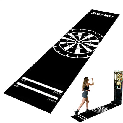 Dart Rug Non-Slip with Throw Line Portable Protective Dart Mat for Game Room Recreation Center Sports Club Office B - Image 2