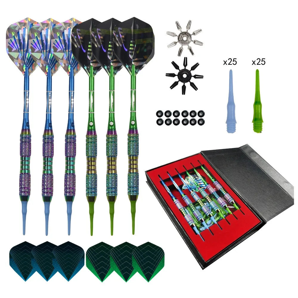 TRALOW 3/6/12PCS Professional Soft Tip Darts Set for Electronic Dartboard Darts Plastic Tip Multiple Dart Patterns - Image 14