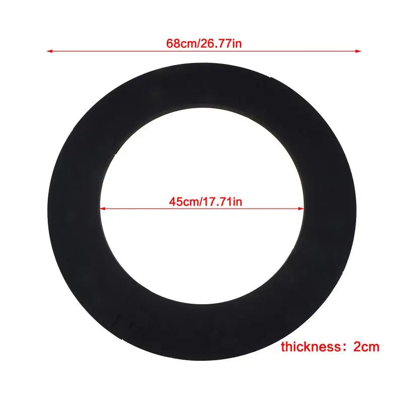 18in EVA Dartboard Surround Set 4Pcs Jigsaw Protection Ring for Dart Board Removable Easy Assembly for Home Game Ro - Image 5