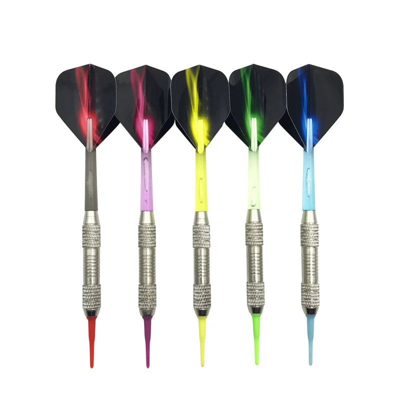 3pcs 5 Colors Standard Soft-tip Darts Plastic Shaft Metal Bucket Assembled Flying Professional Throwing Entertainme - Image 4