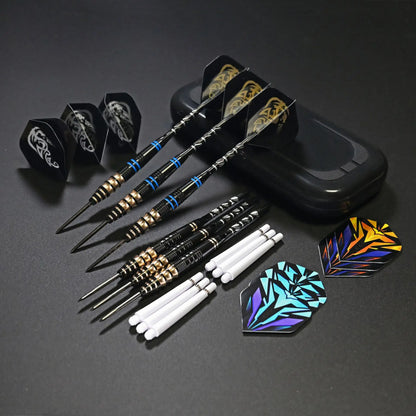 6pcs Professional Tungsten Steel Darts Set with Storage Box | 22g Steel Tip Darts - Image 2