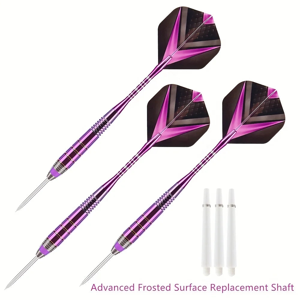Darts Metal Tip Set 3 Aluminum Shaft Metal Dart Professional Darts Steel Tip Sets Extra 3 Dart Flights 3 Replace Pl - Image 2