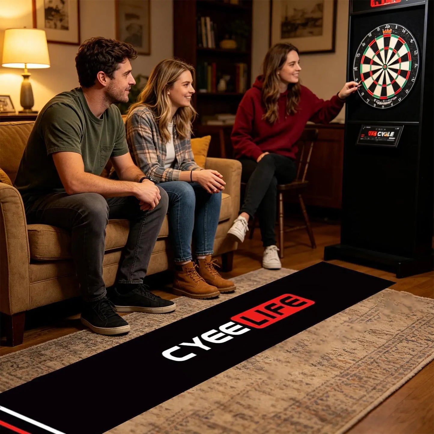 Darts Mat Darts Training pad With Throw Line Wear-resistant Floor Protective rag for Game bedRoom Recreation Center - Image 2
